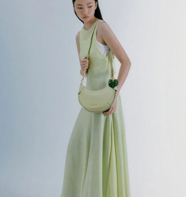 C&K Blume Braided Curved Hobo Bag - Matcha Green - Image 3