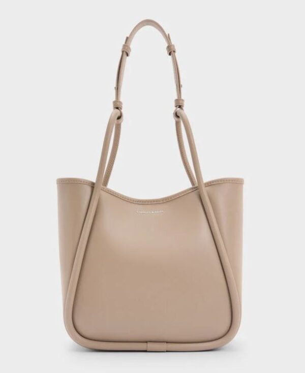 C & K Mini Lyla Tubular Tote Bag - Taupe