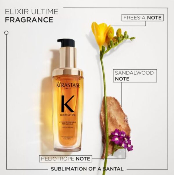KERASTASE Elixir Oil 75ml + 75ml Refill Set - Image 3