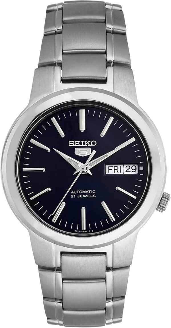 Seiko 5 Automatic Men's Silver Stainless Steel Bracelet Watch SNXS77K1